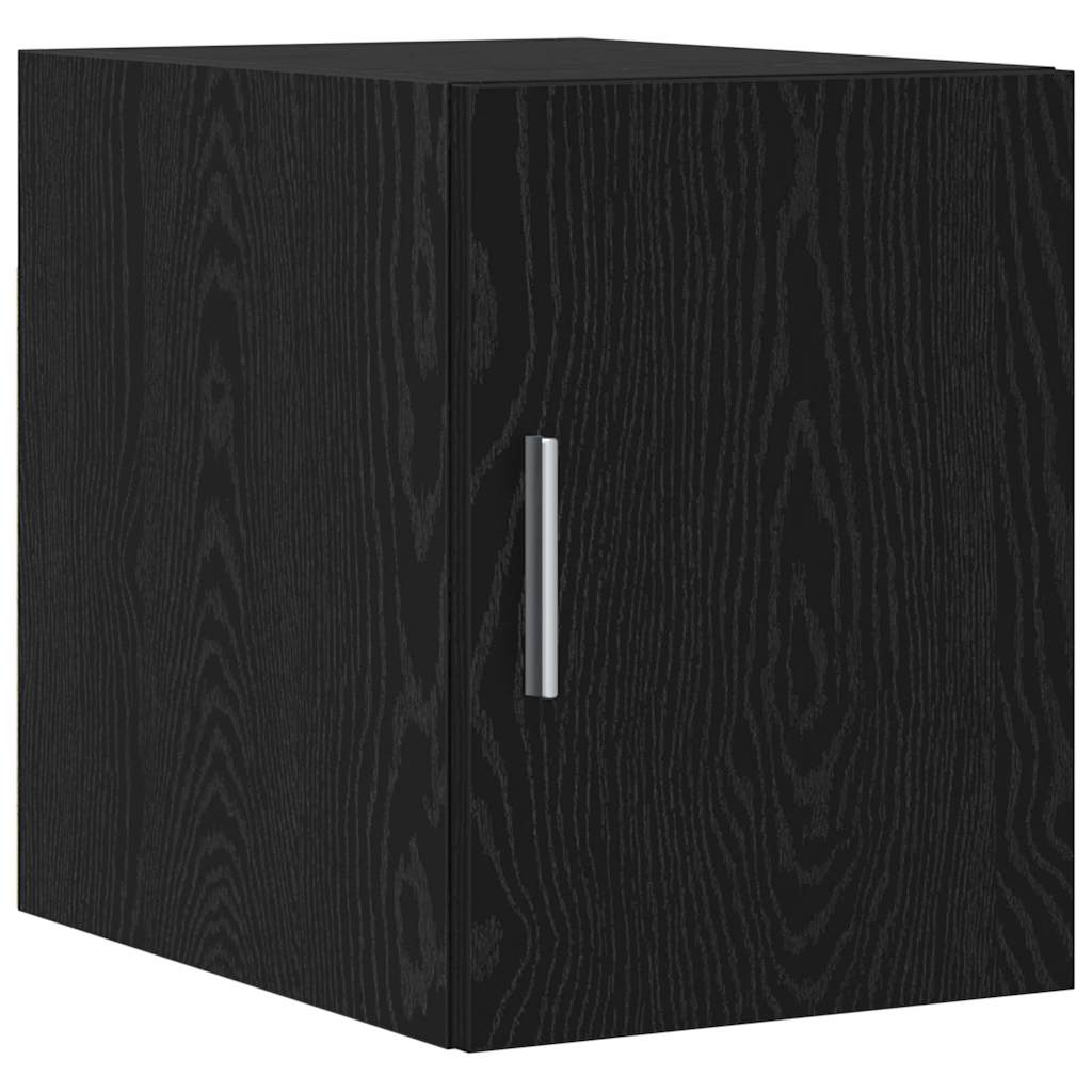 Tárolószekrény fiókkal 2 pcs Fekete tölgy 30 x 42,5 x 225 cm