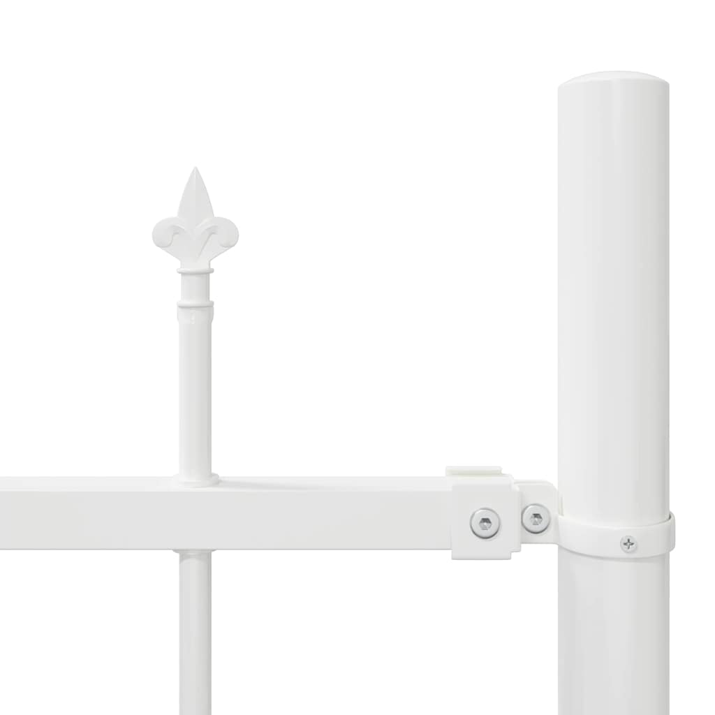 Kerti Kerítés 4 pcs Fehér 170 x 215 cm Porszórt acél