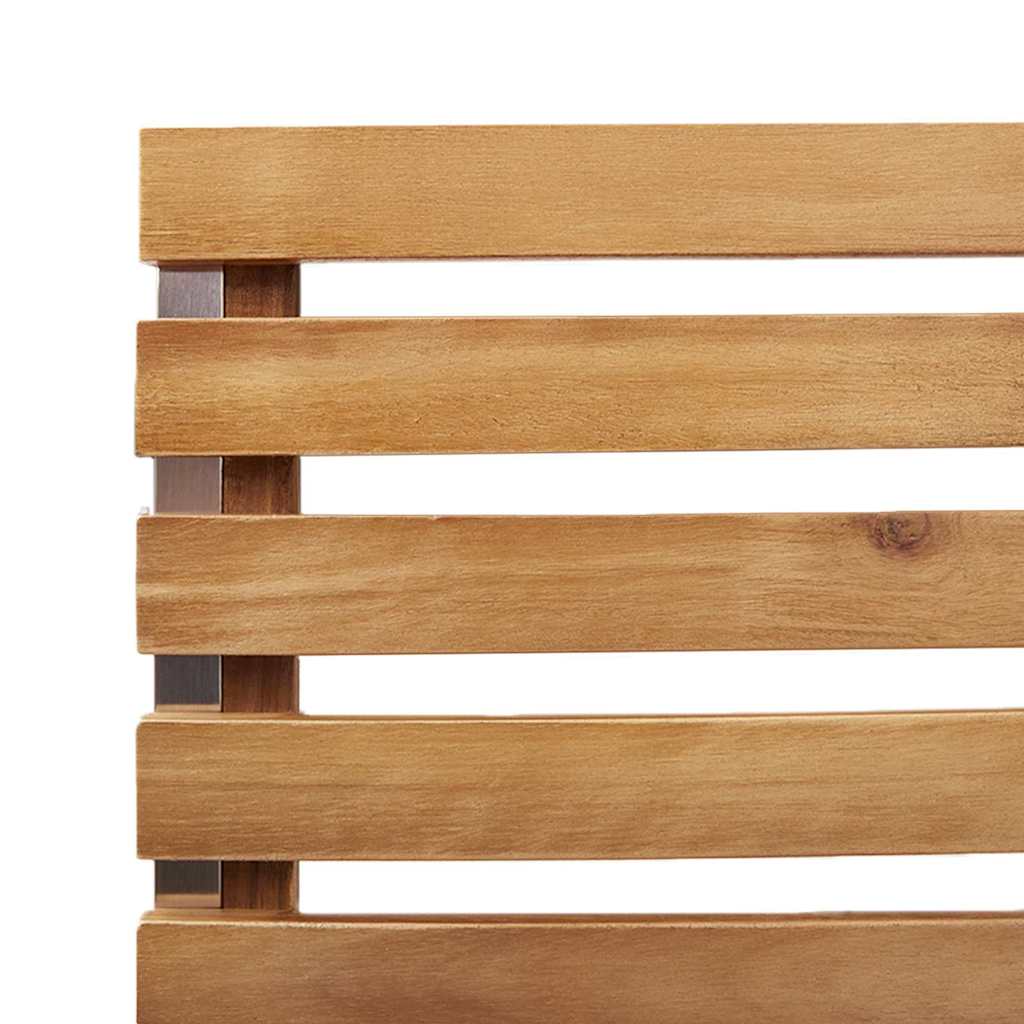 Kert étkező szett 3 pcs Szilárd akácfa és rozsdamentes acél