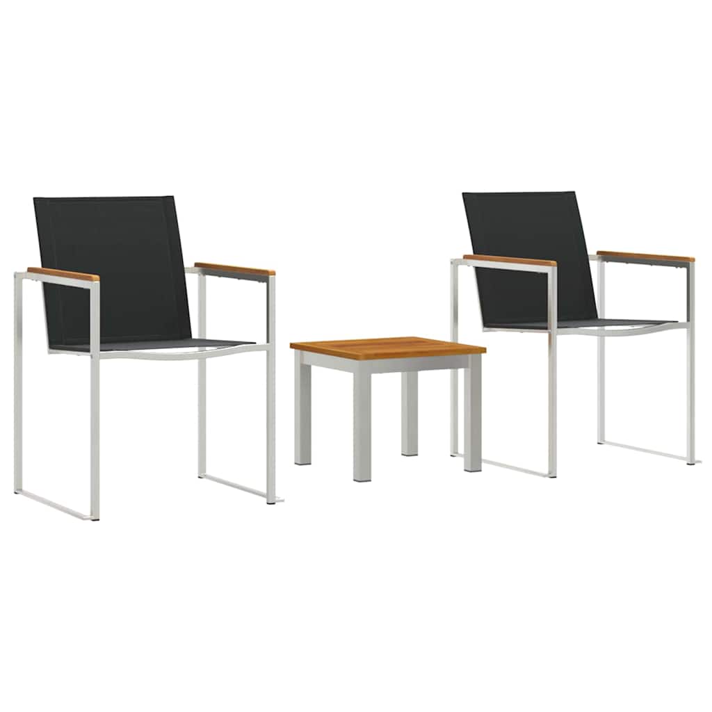 Kert étkező szett 3 pcs Barna és fekete