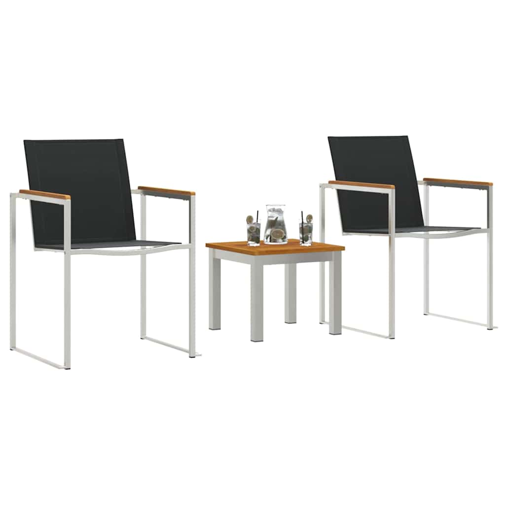 Kert étkező szett 3 pcs Barna és fekete