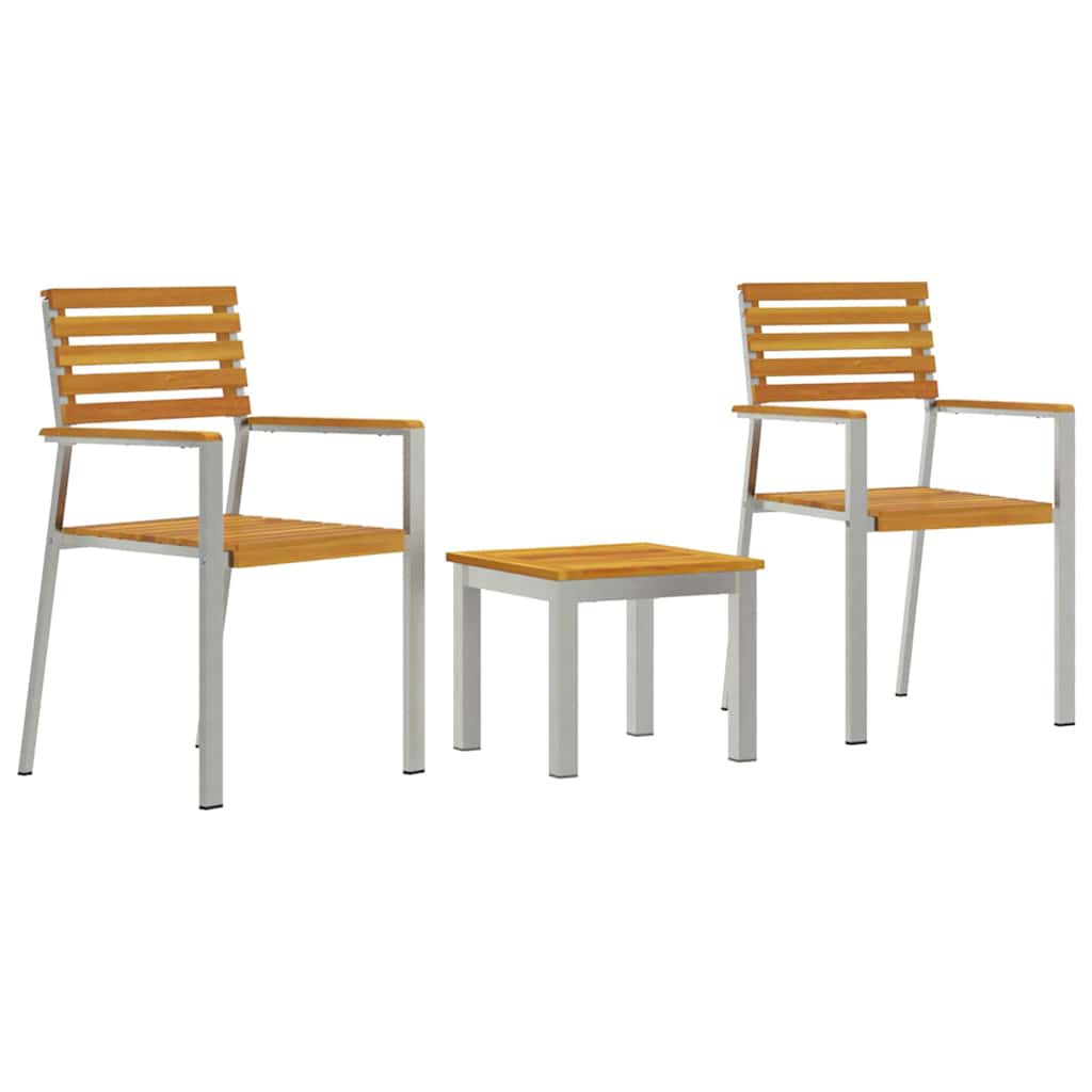 Kert étkező szett 3 pcs Barna