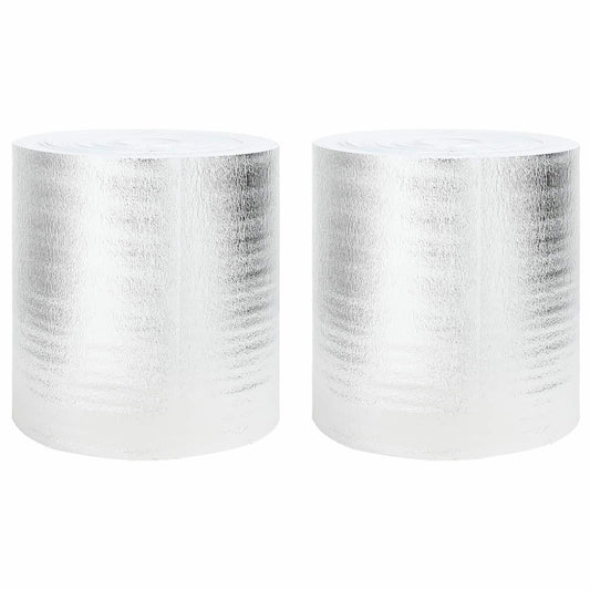 Radiátor hővisszaverő fólia 2 pcs Ezüst 25 x 0,5 m Polietilén