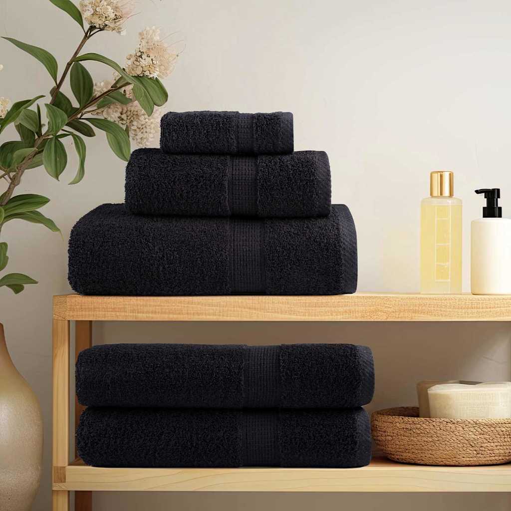 Vendégtörölköző SOLUND 50 pcs Fekete 50 x 100 cm 550 gsm