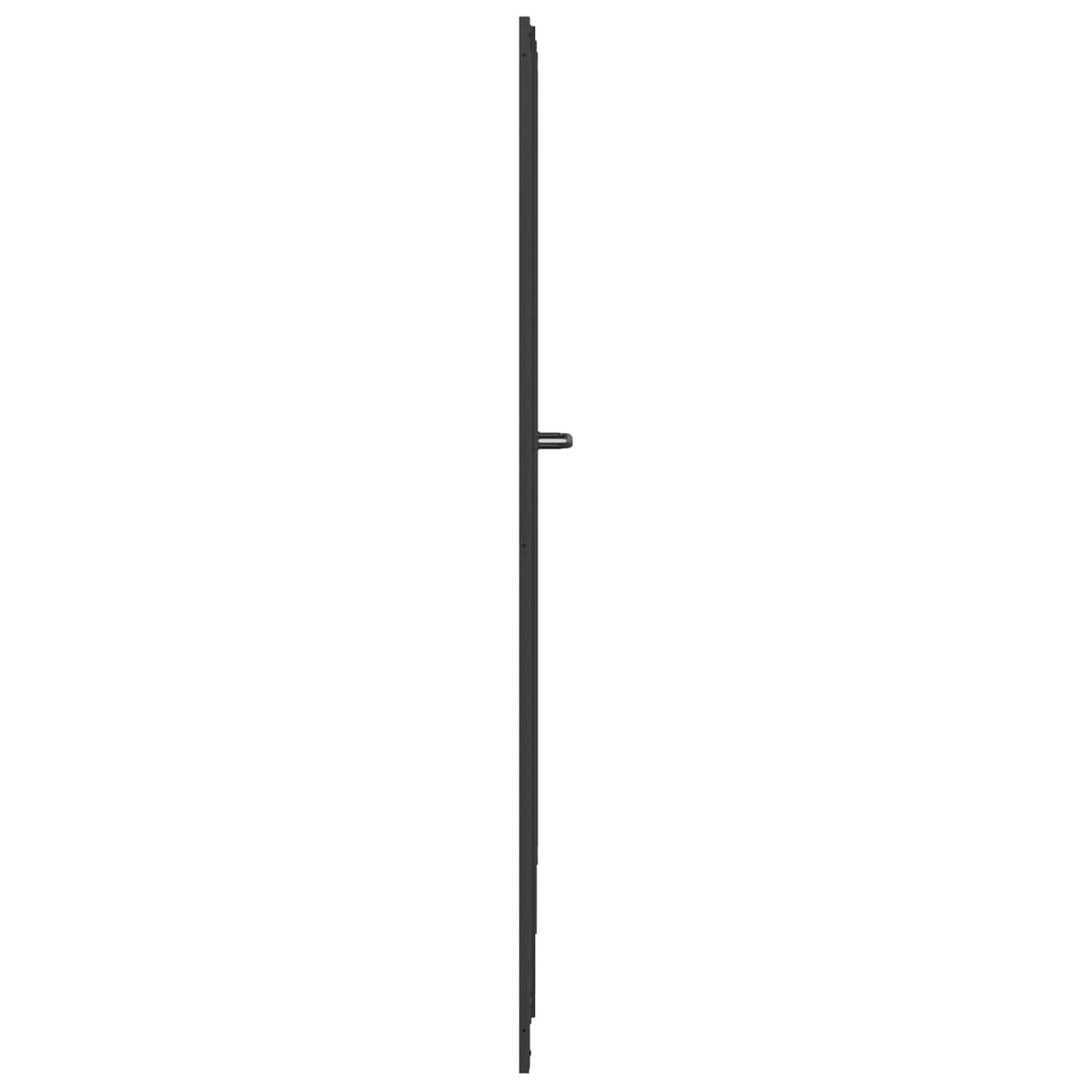 Zuhanyfal Fekete 168 x 140 cm Alumínium