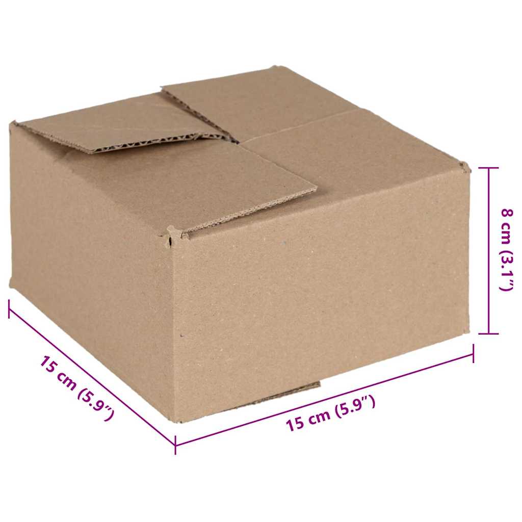 Hajtható doboz 50 pcs Természetes 15 x 15 x 8 cm Karton