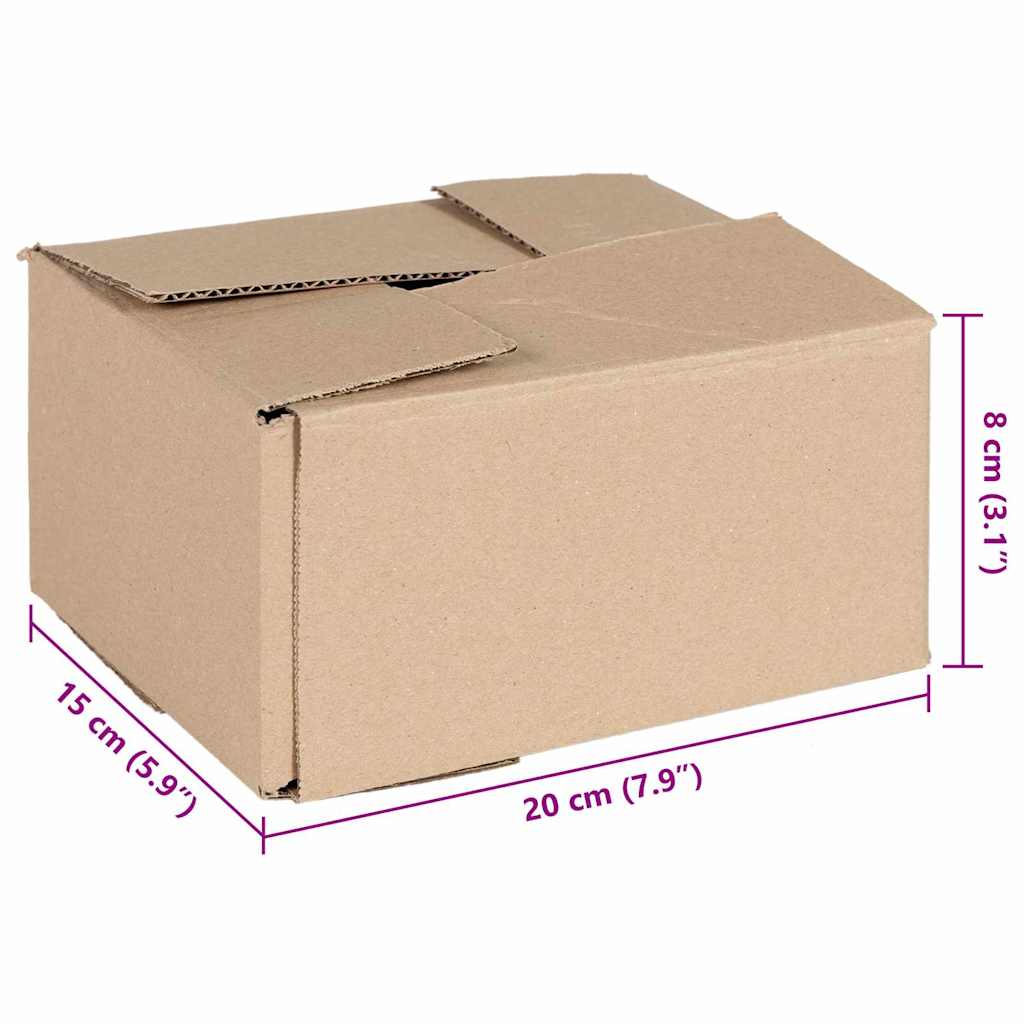 Hajtható doboz 50 pcs Természetes 20 x 15 x 10 cm Karton