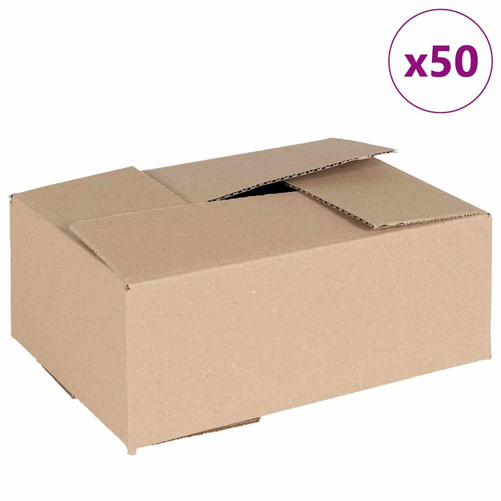 Hajtható doboz 50 pcs Természetes 25 x 17,5 x 10 cm Karton