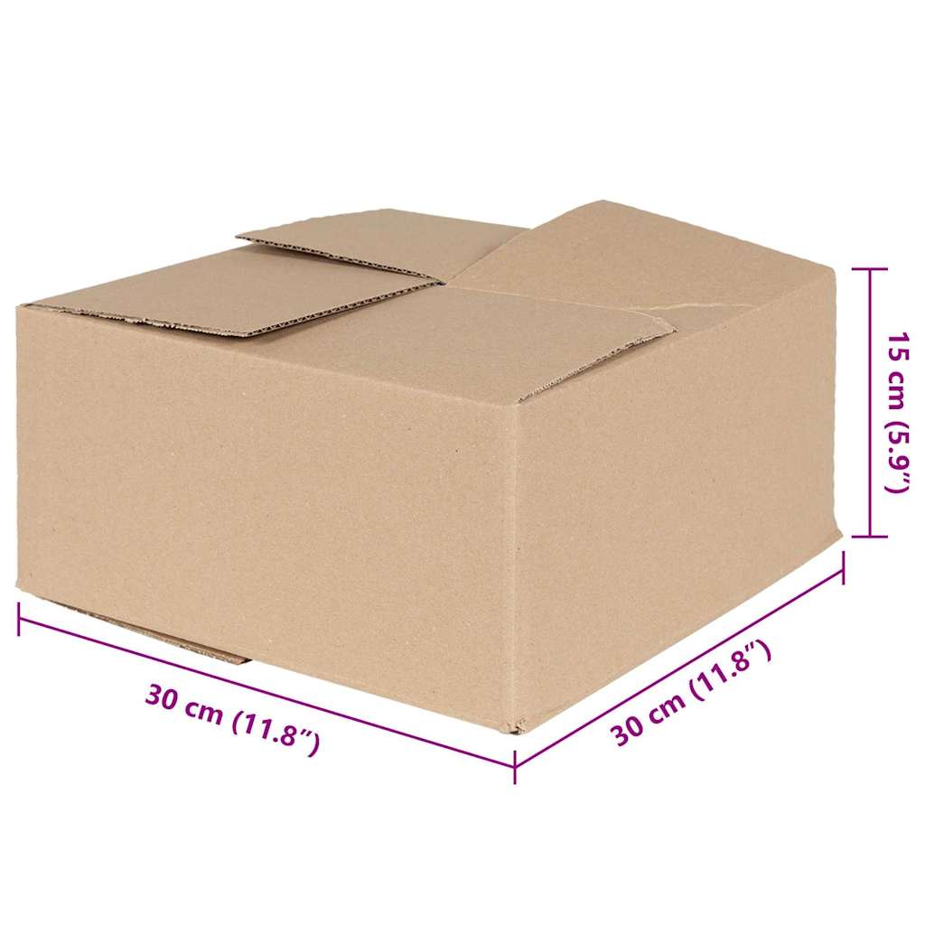Hajtható doboz 50 pcs Természetes 30 x 30 x 15 cm Karton