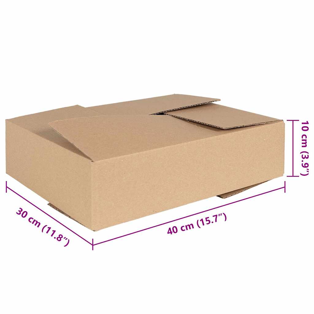 Hajtható doboz 50 pcs Természetes 40 x 30 x 10 cm Karton