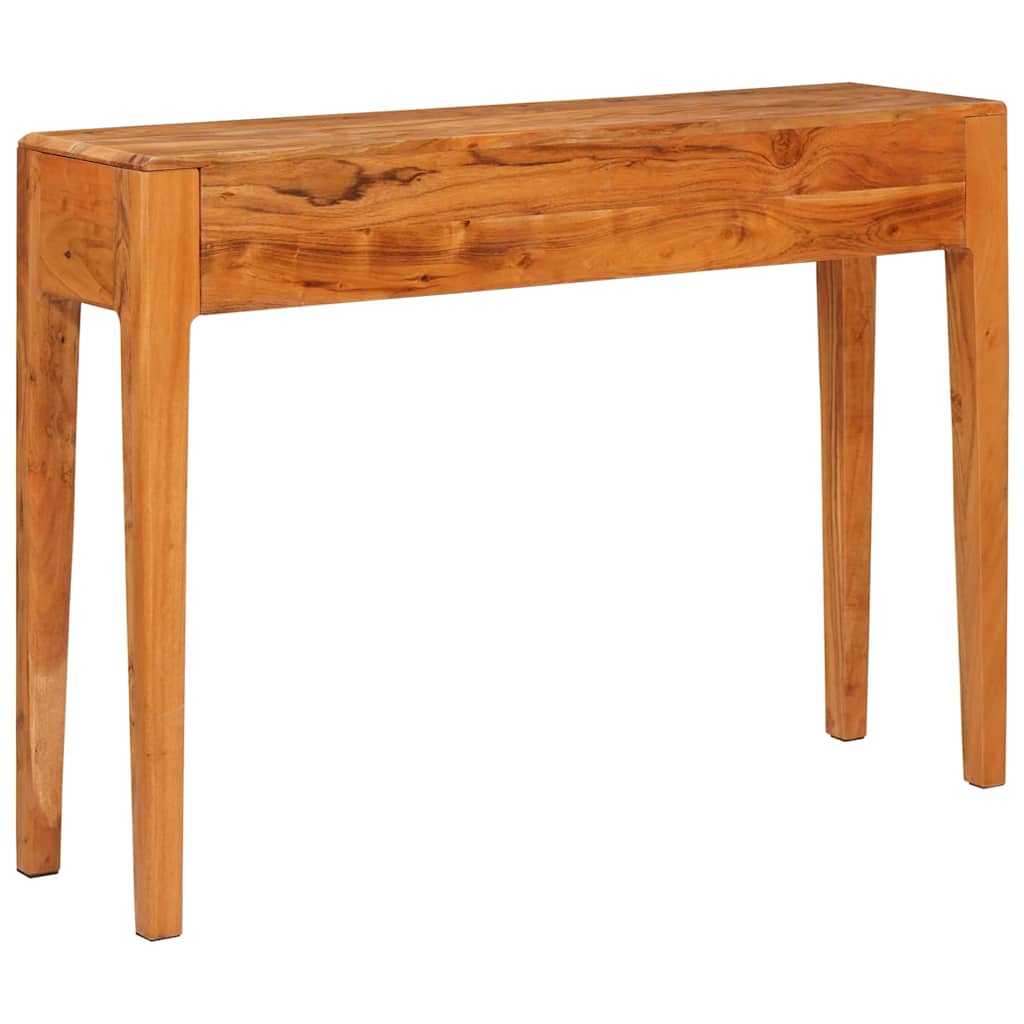 Konzolasztal fiókkal Barna 110 x 30 x 80 cm Tömör Akácfa