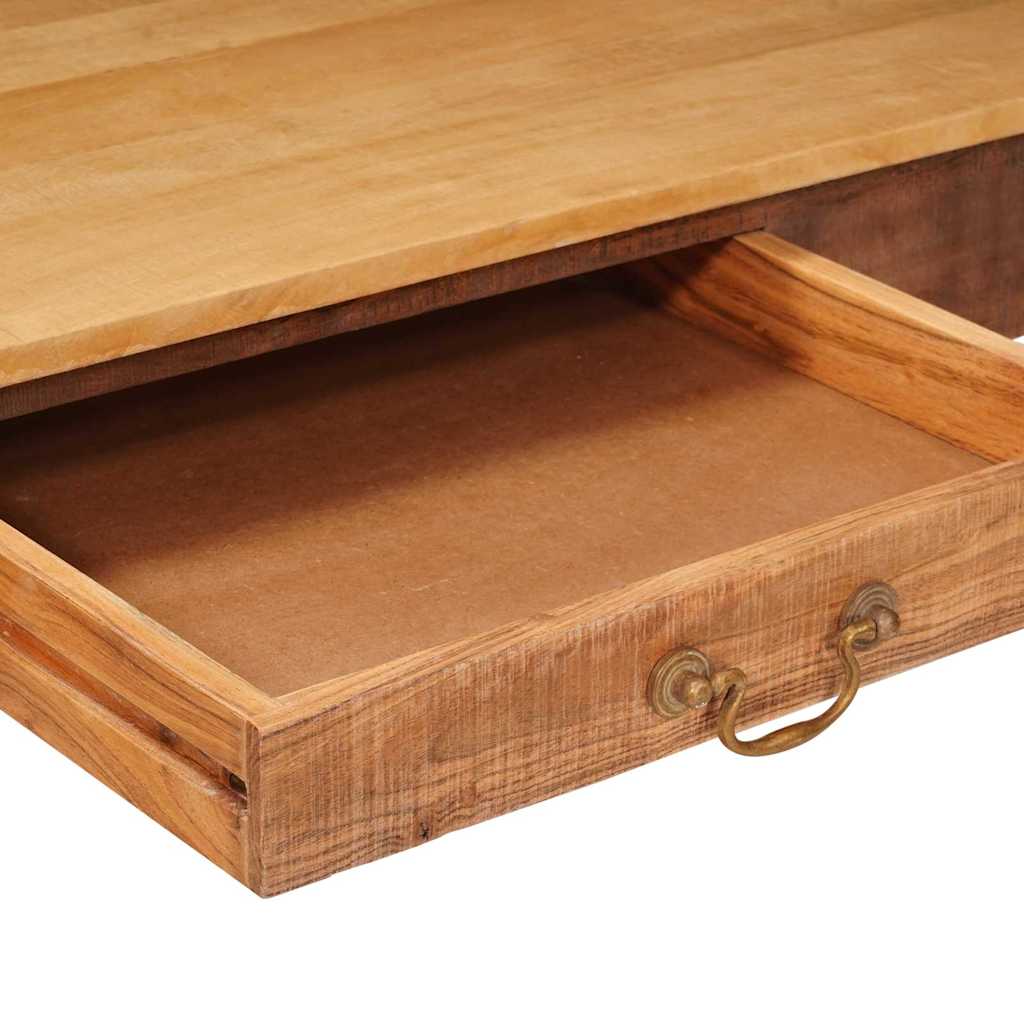 Dohányzóasztal fiókkal Barna 110 x 55 x 40 cm Tömör Mangófát