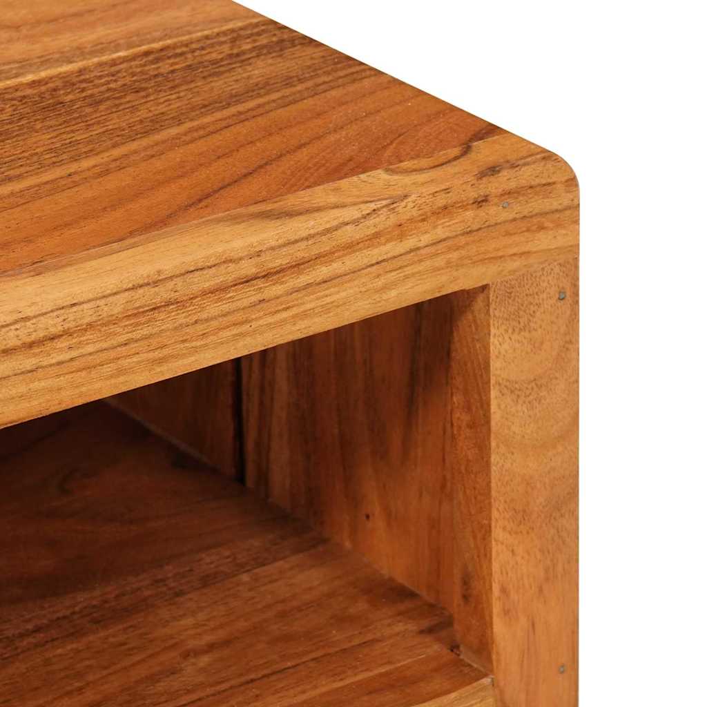 TV szekrény polcokkal Barna 110 x 30 x 40 cm Tömör Akácfa