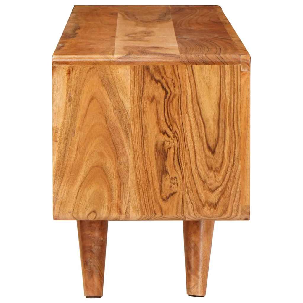 TV szekrény polcokkal Barna 110 x 30 x 40 cm Tömör Akácfa
