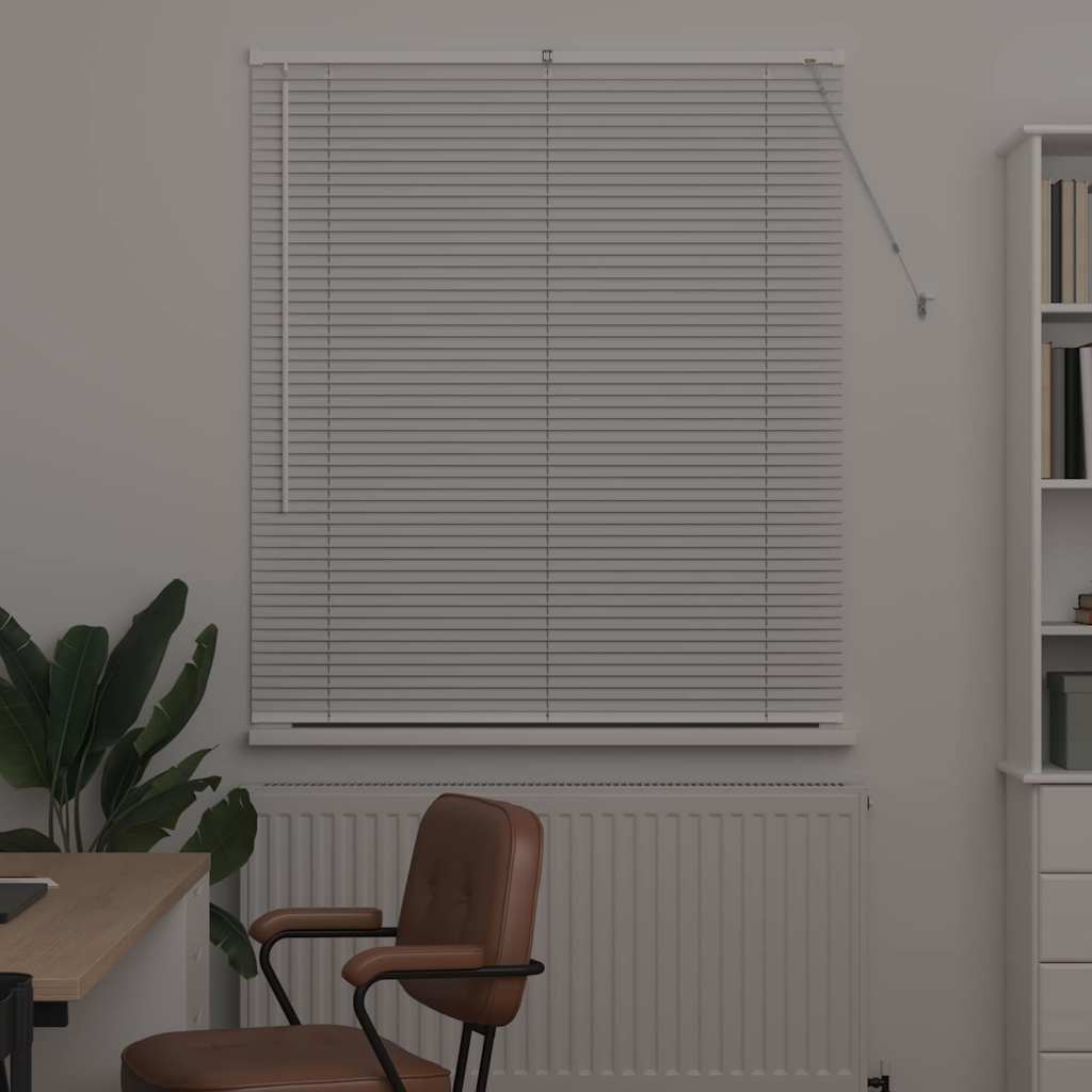 Zsalugáter Redőnyök Fehér 130 x 115 cm Alumínium