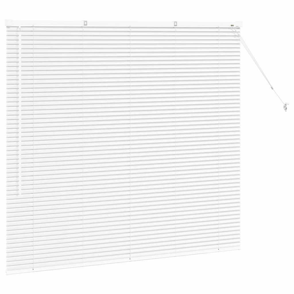 Zsalugáter Redőnyök Fehér 130 x 140 cm Alumínium