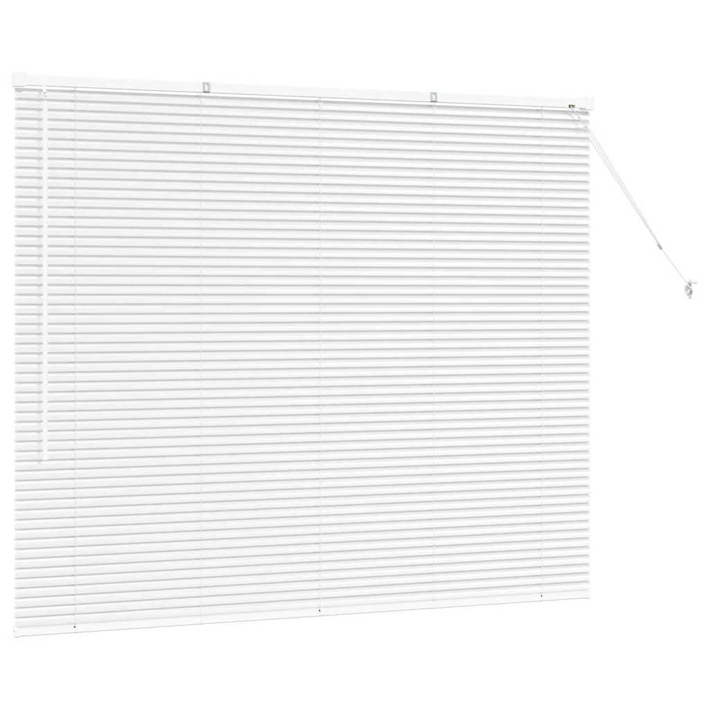 Zsalugáter Redőnyök Fehér 130 x 155 cm Alumínium