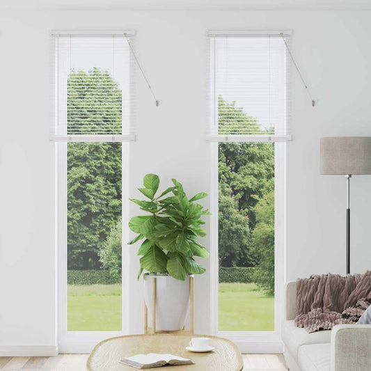 Zsalugáter Redőnyök Fehér 220 x 65 cm Alumínium
