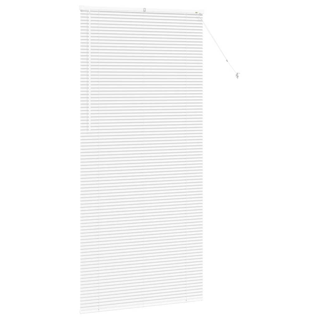 Zsalugáter Redőnyök Fehér 220 x 105 cm Alumínium