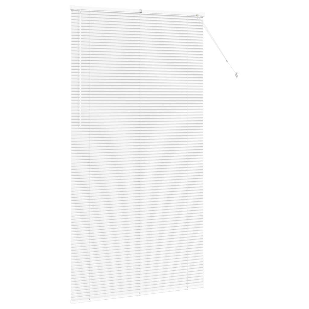 Zsalugáter Redőnyök Fehér 220 x 115 cm Alumínium