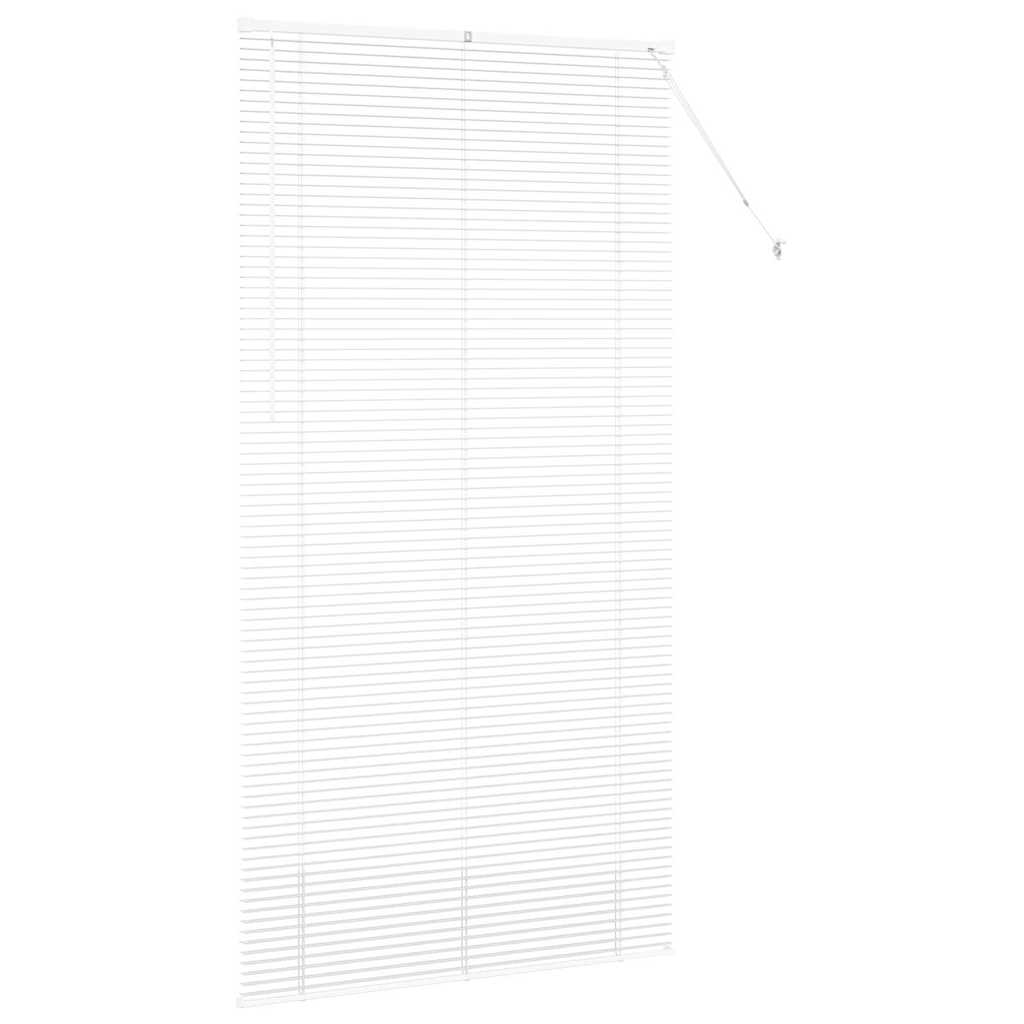 Zsalugáter Redőnyök Fehér 220 x 115 cm Alumínium
