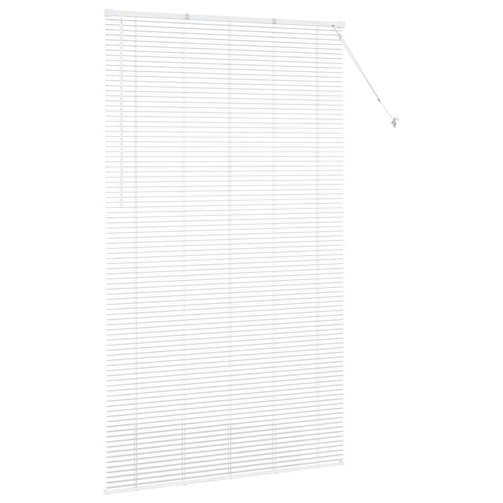 Zsalugáter Redőnyök Fehér 220 x 130 cm Alumínium