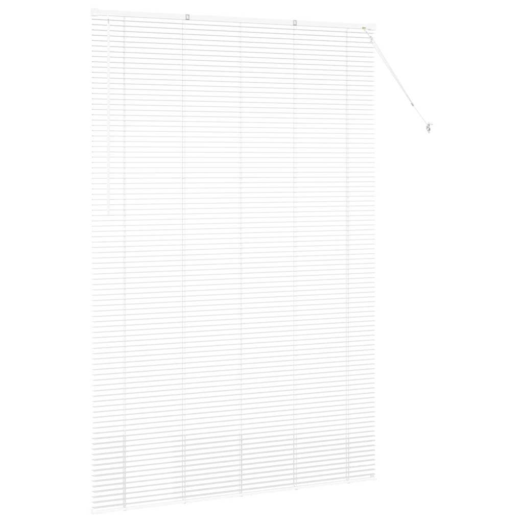 Zsalugáter Redőnyök Fehér 220 x 145 cm Alumínium