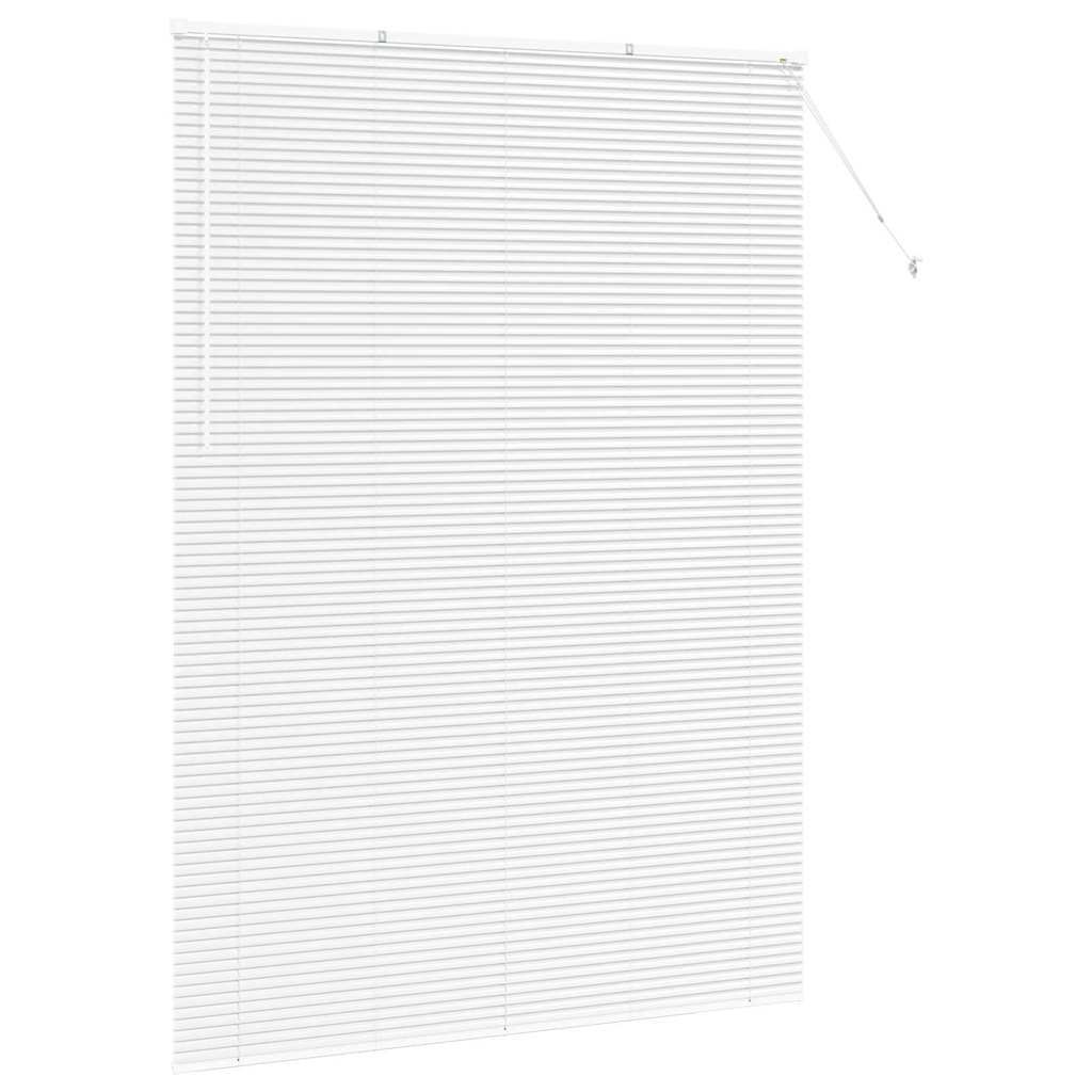 Zsalugáter Redőnyök Fehér 220 x 155 cm Alumínium