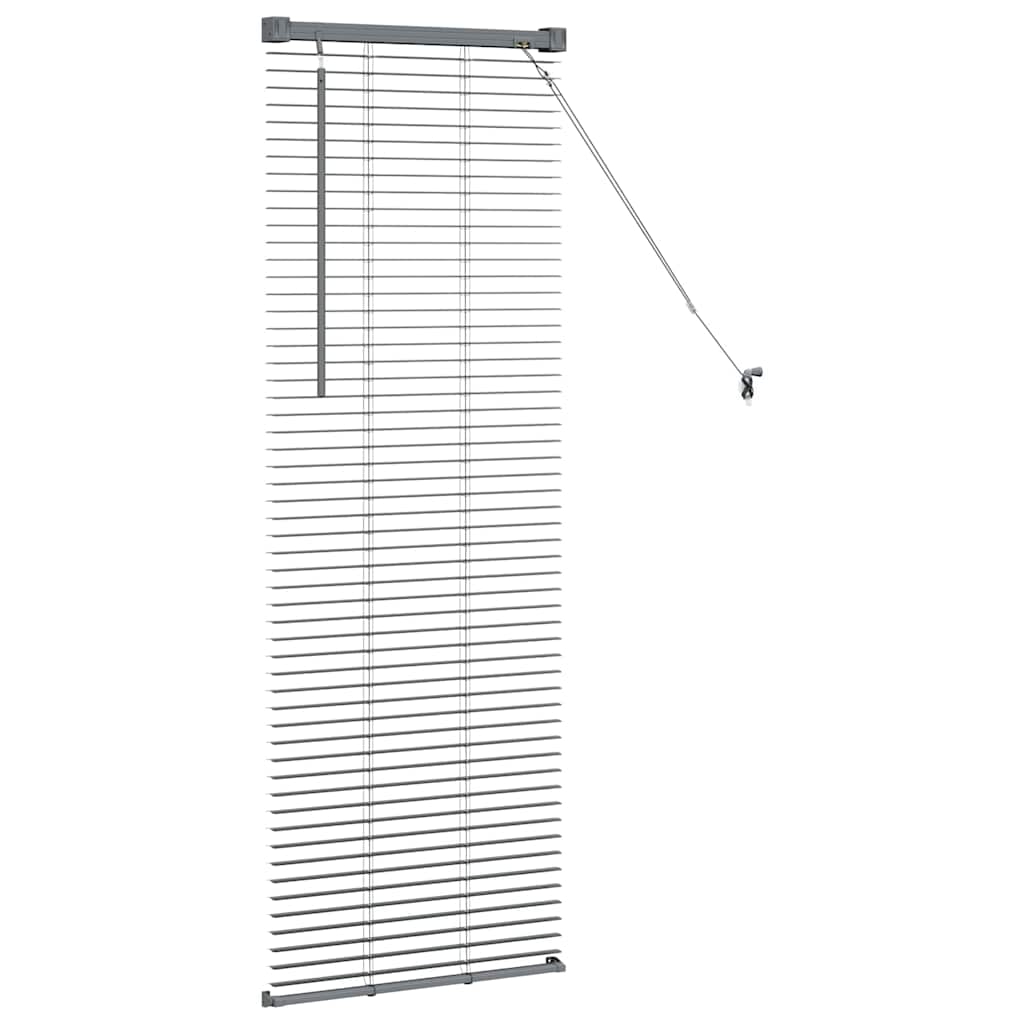 Zsalugáter Redőnyök Sötétszürke 130 x 40 cm Alumínium