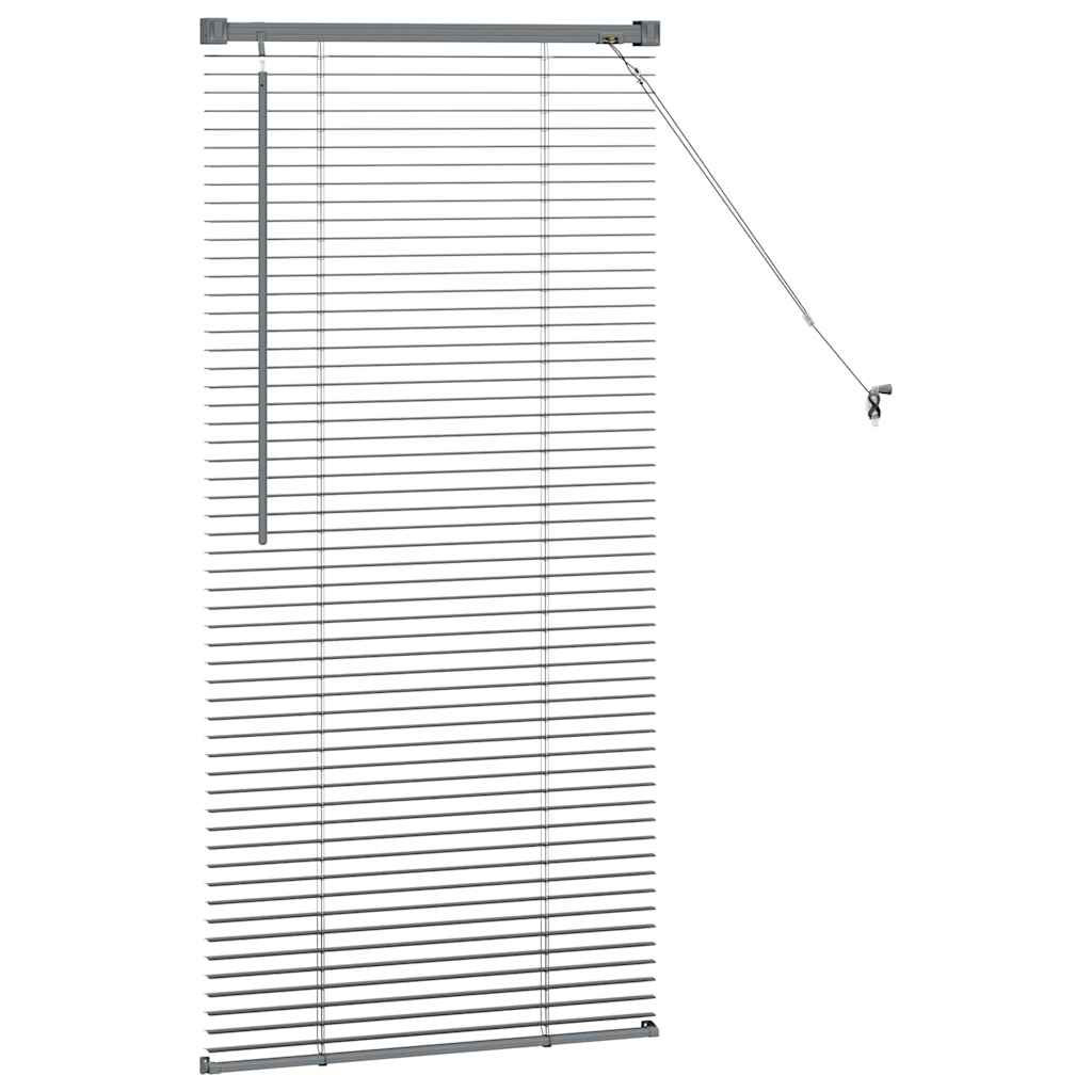 Zsalugáter Redőnyök Sötétszürke 130 x 65 cm Alumínium