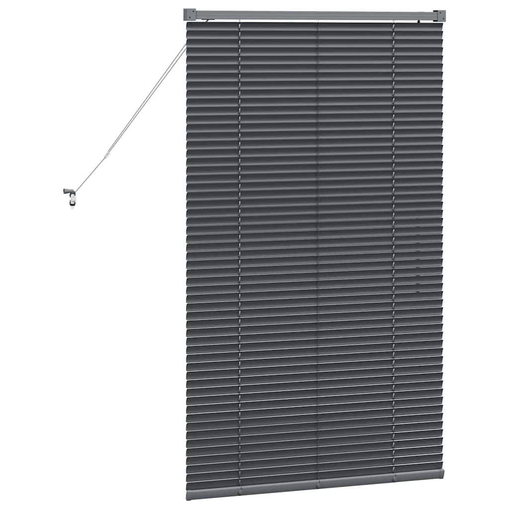 Zsalugáter Redőnyök Sötétszürke 130 x 75 cm Alumínium