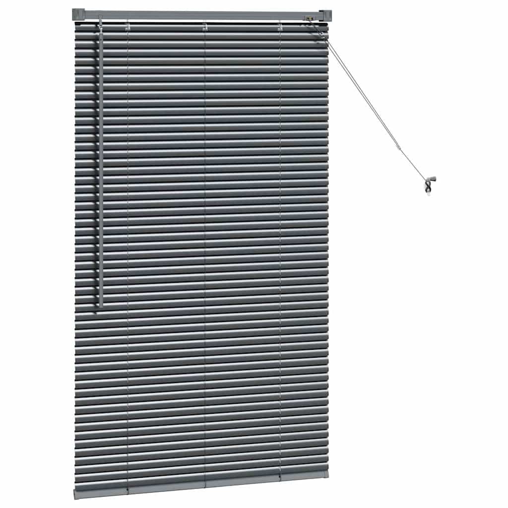 Zsalugáter Redőnyök Sötétszürke 130 x 80 cm Alumínium
