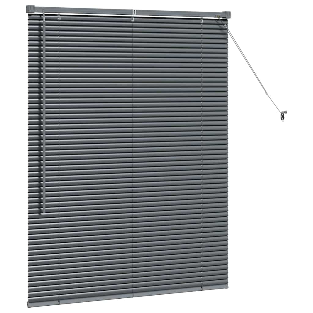 Zsalugáter Redőnyök Sötétszürke 130 x 100 cm Alumínium