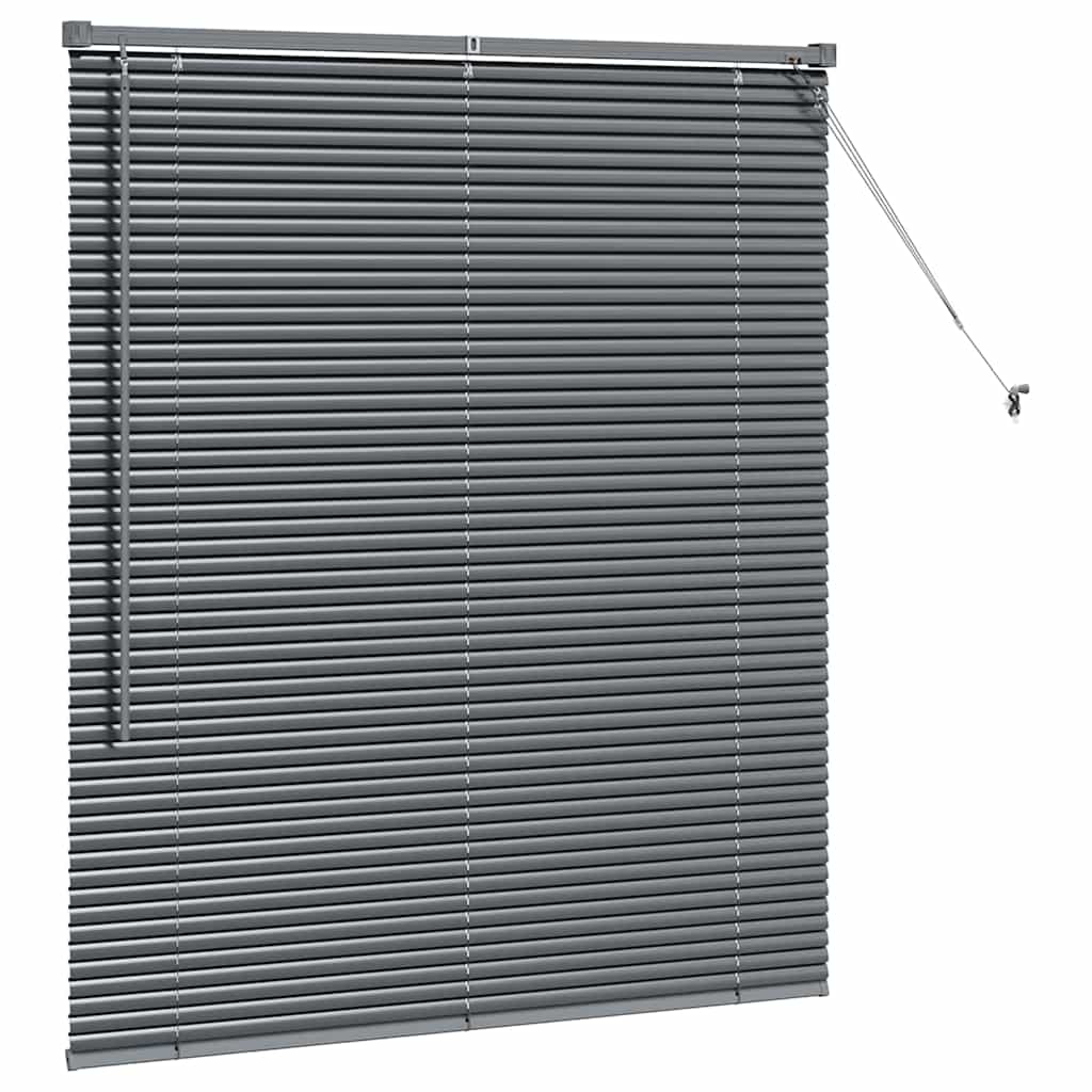 Zsalugáter Redőnyök Sötétszürke 130 x 115 cm Alumínium
