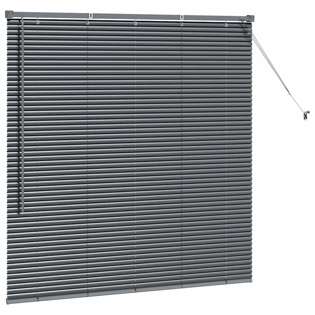 Zsalugáter Redőnyök Sötétszürke 130 x 125 cm Alumínium