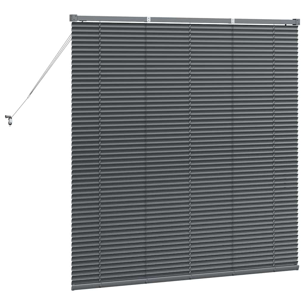 Zsalugáter Redőnyök Sötétszürke 130 x 125 cm Alumínium