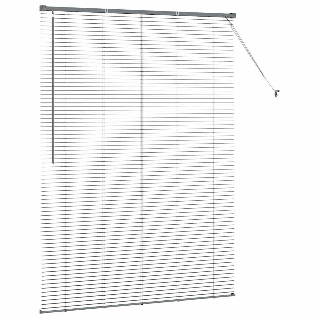 Zsalugáter Redőnyök Sötétszürke 175 x 125 cm Alumínium