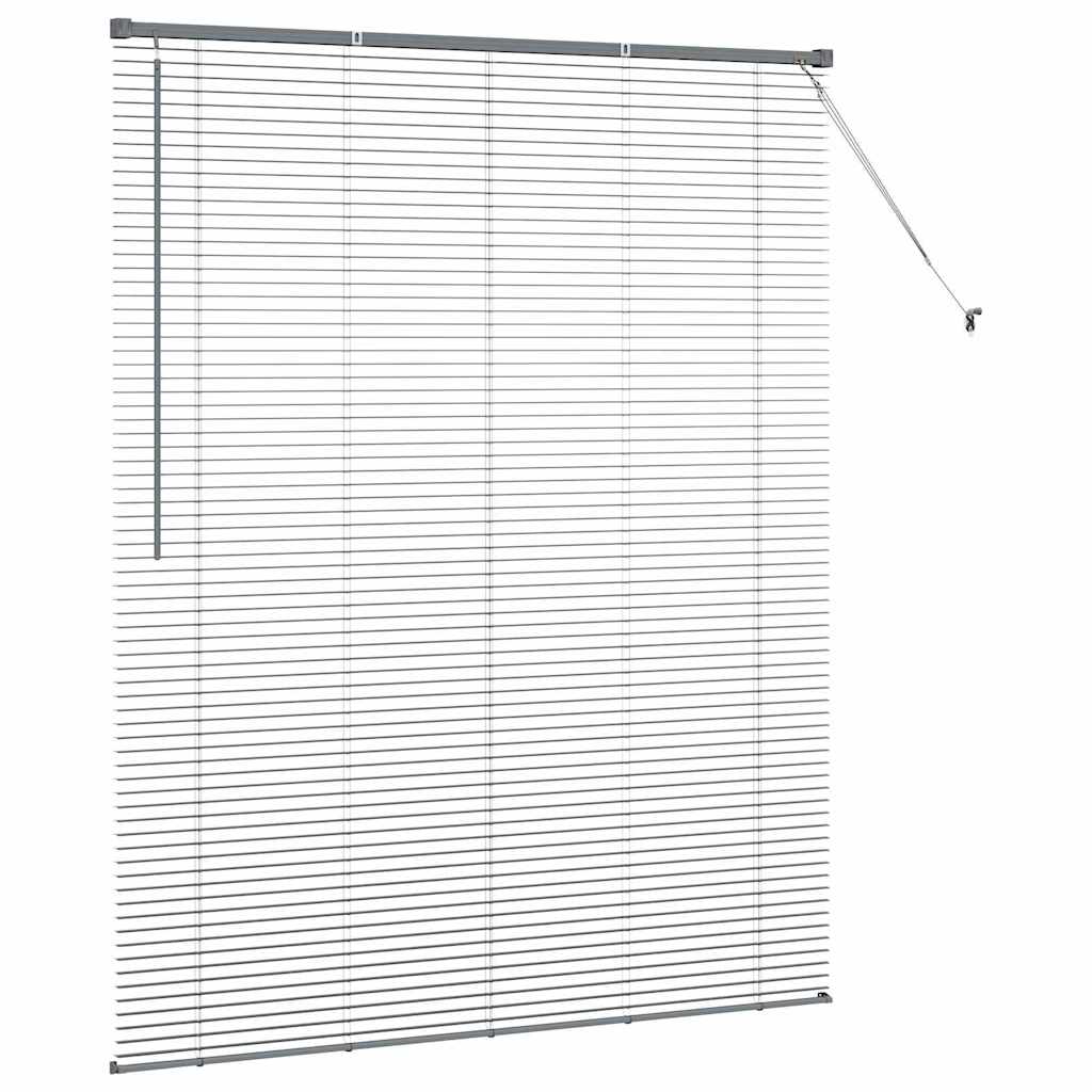Zsalugáter Redőnyök Sötétszürke 175 x 150 cm Alumínium