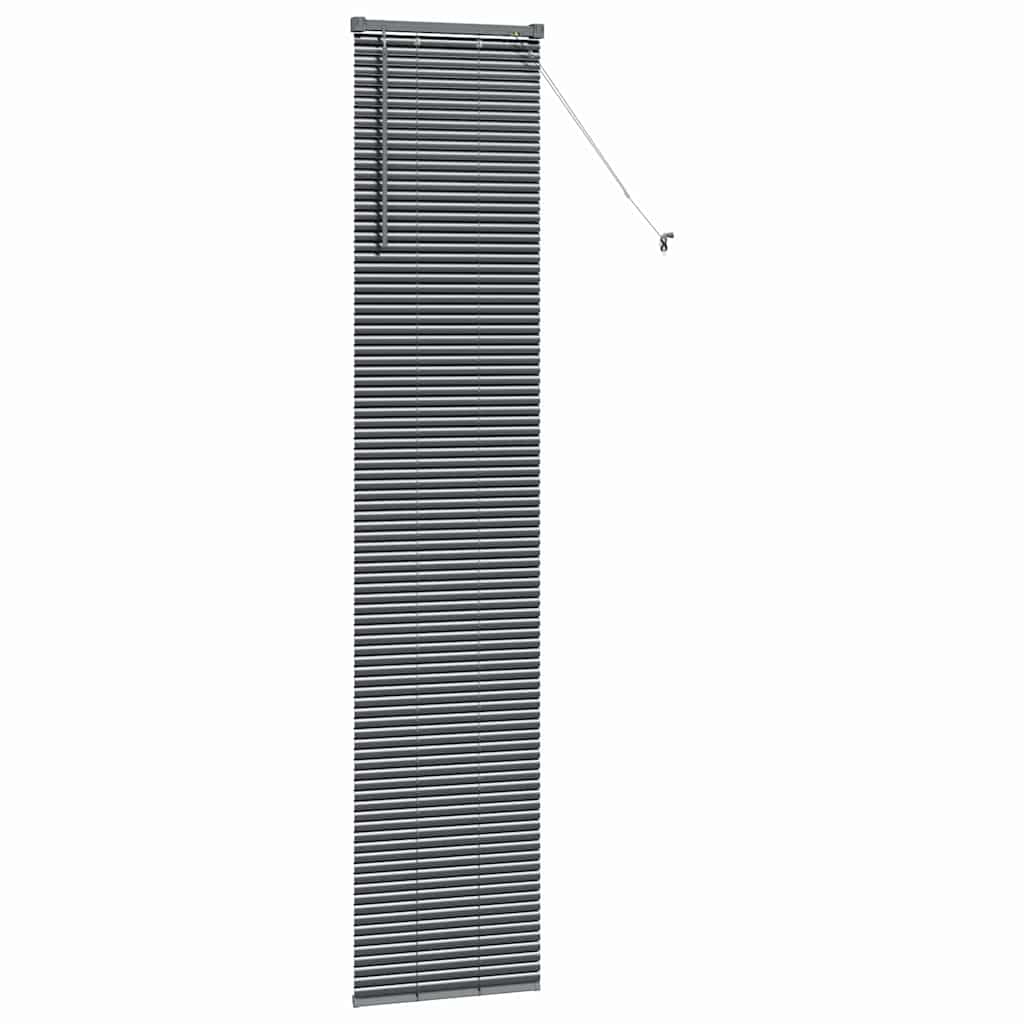 Zsalugáter Redőnyök Sötétszürke 220 x 45 cm Alumínium