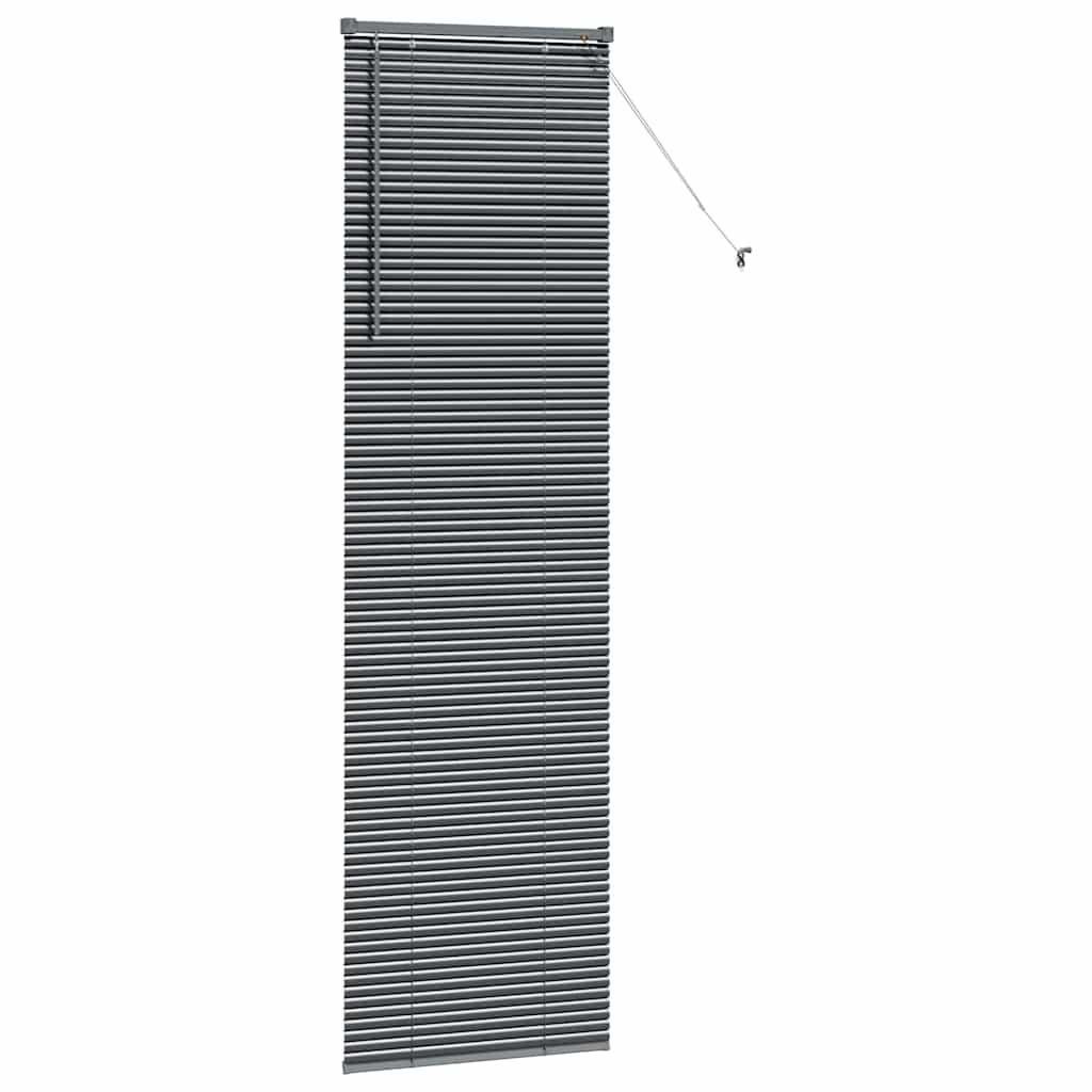 Zsalugáter Redőnyök Sötétszürke 220 x 55 cm Alumínium
