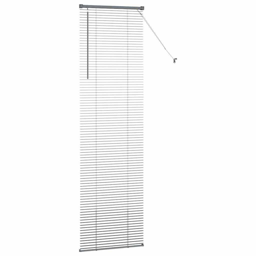 Zsalugáter Redőnyök Sötétszürke 220 x 55 cm Alumínium