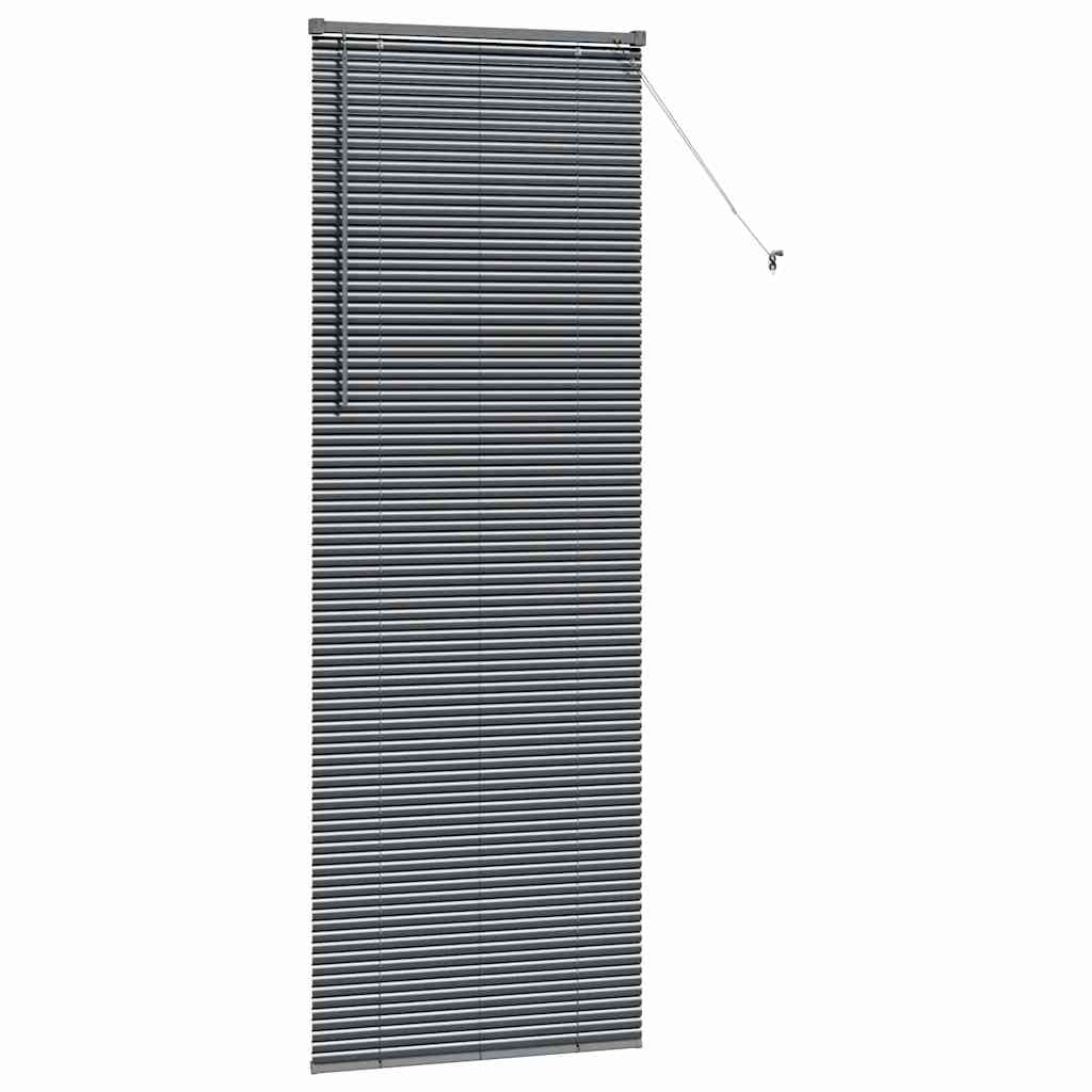 Zsalugáter Redőnyök Sötétszürke 220 x 75 cm Alumínium
