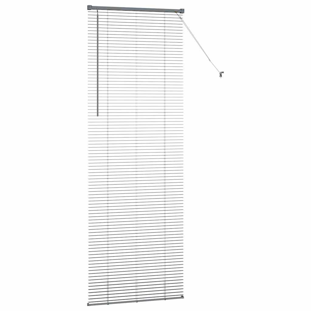 Zsalugáter Redőnyök Sötétszürke 220 x 75 cm Alumínium