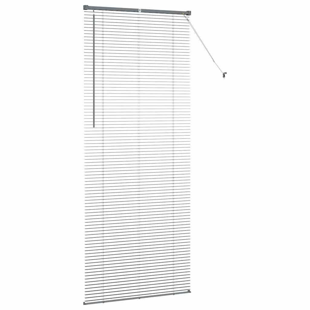 Zsalugáter Redőnyök Sötétszürke 220 x 95 cm Alumínium