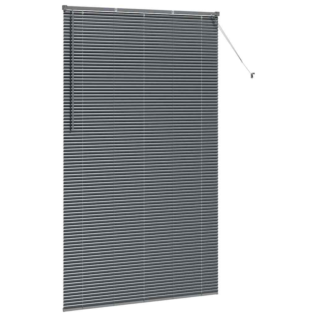 Zsalugáter Redőnyök Sötétszürke 220 x 125 cm Alumínium