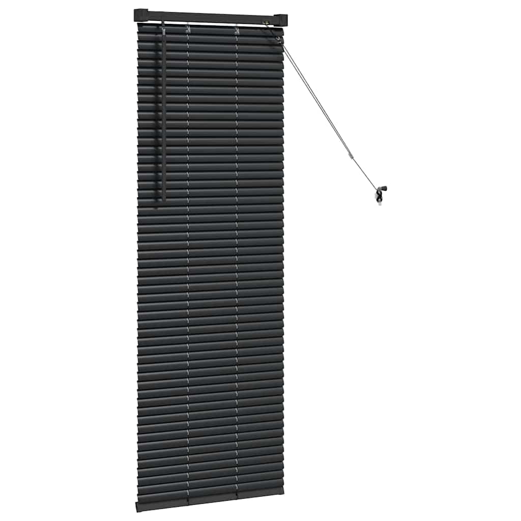 Zsalugáter Redőnyök Fekete 130 x 50 cm Alumínium