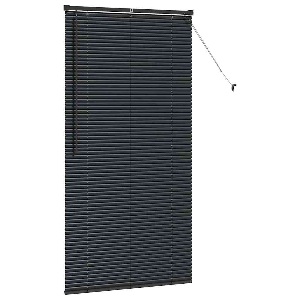 Zsalugáter Redőnyök Fekete 175 x 95 cm Alumínium