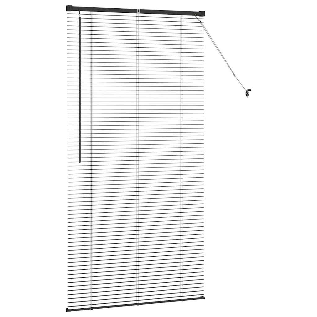 Zsalugáter Redőnyök Fekete 175 x 95 cm Alumínium