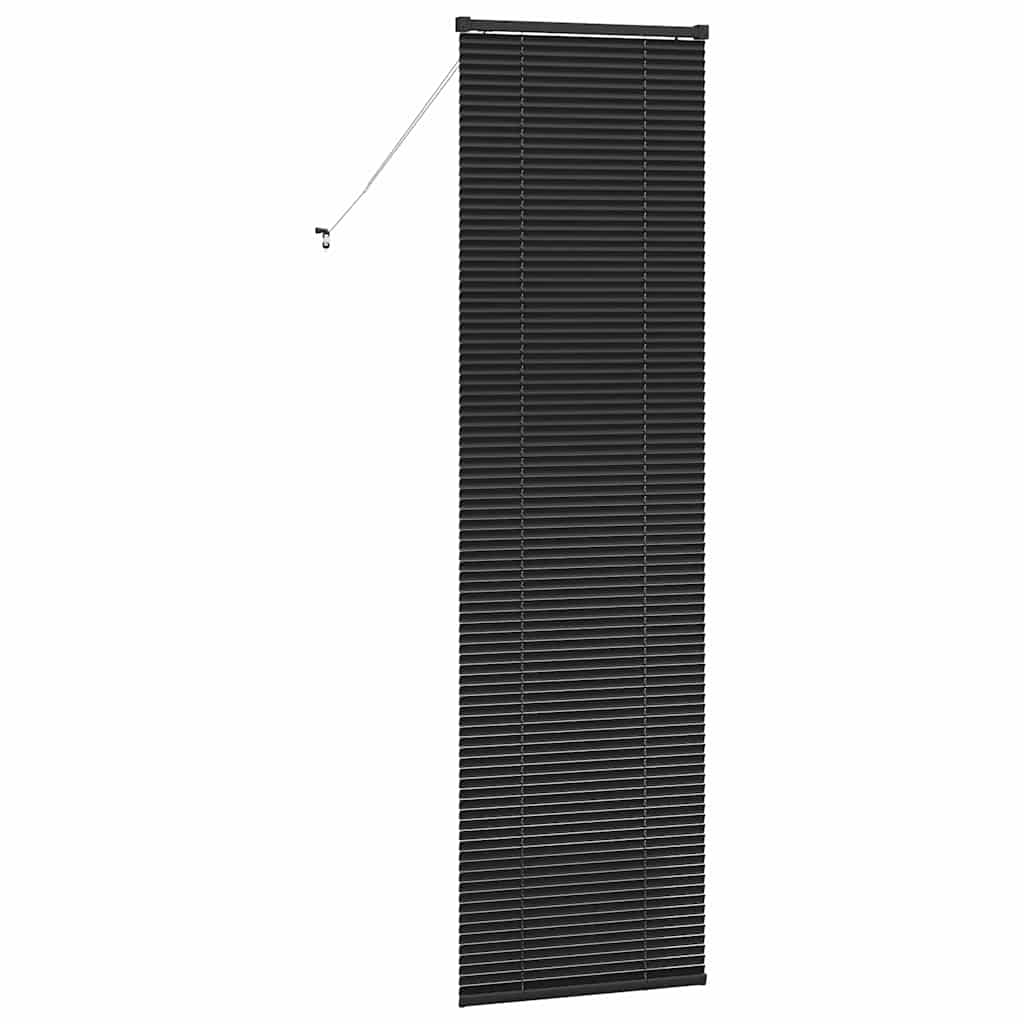 Zsalugáter Redőnyök Fekete 220 x 60 cm Alumínium