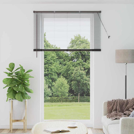 Zsalugáter Redőnyök Fekete 220 x 130 cm Alumínium
